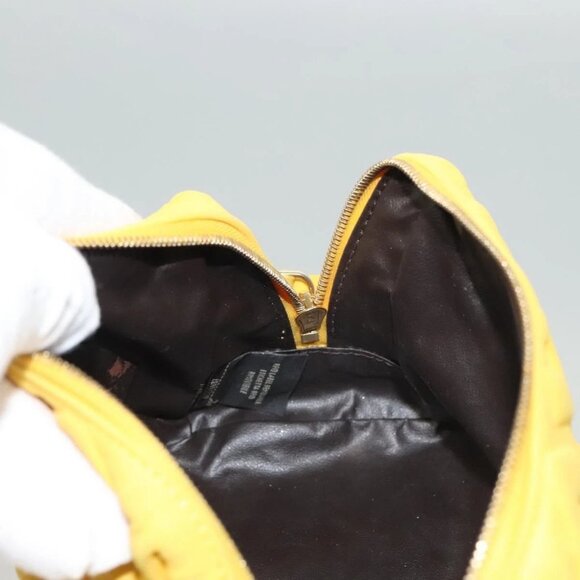 FENDI Pouch Nylon Yellow Gold Auth bs24840 - Picture 11 of 16